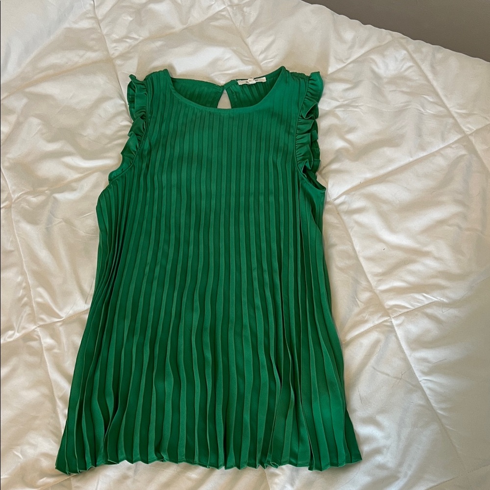 Maurices Emerald Green Ruffle Sleeve Blouse